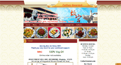 Desktop Screenshot of cathaygourmet.com